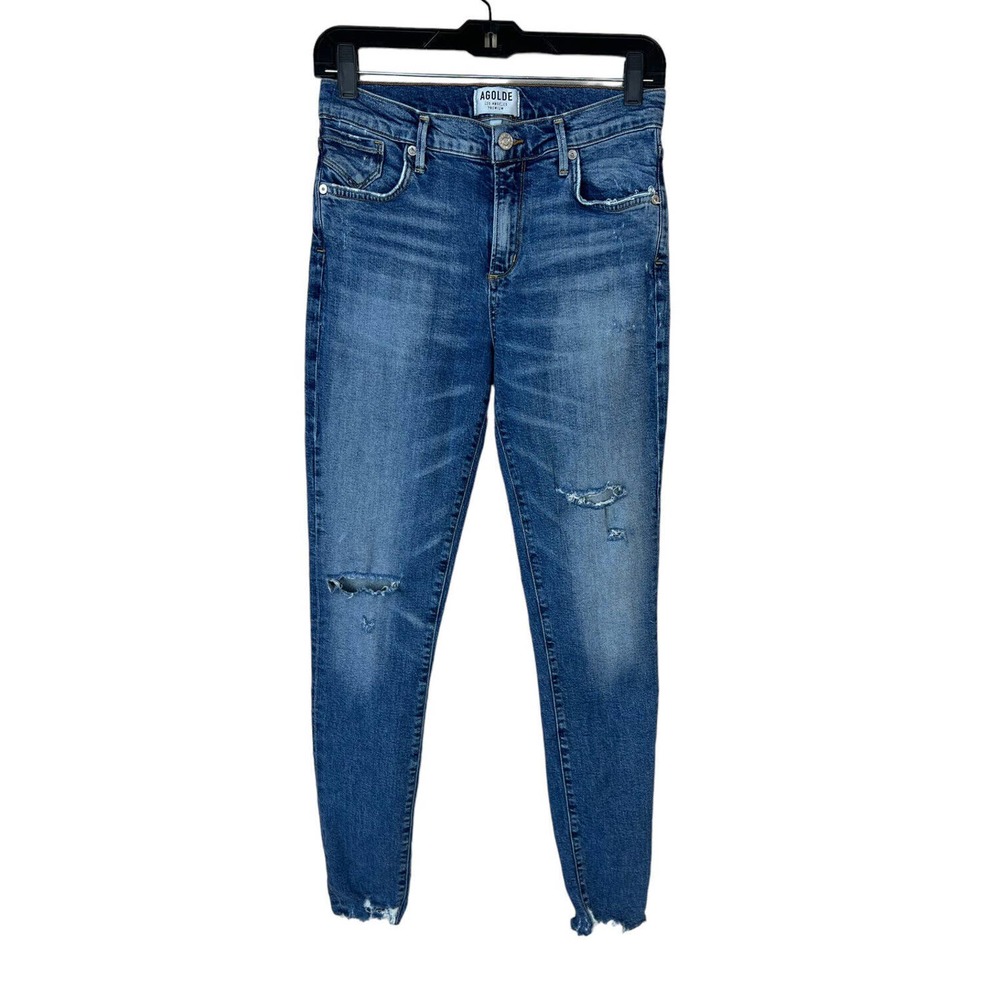 Agolde Blue Skinny Jeans